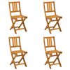 vidaXL Utem&ouml;bler Bistro Stolar 4 pcs Naturlig 40 x 42 x 85 cm