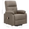 vidaXL massagefåtölj med uppresningshjälp taupe tyg