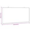 vidaXL Magnetisk whiteboard 60x30x1,7 cm aluminium