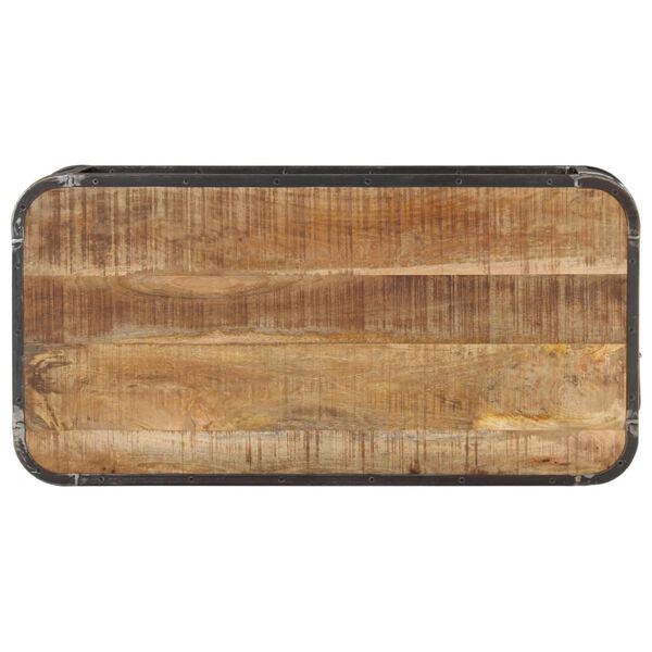 vidaXL Soffbord 100x50x35 cm massivt mangotr&auml;