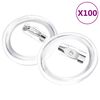 vidaXL Knappar med n&aring;lar 100 upps&auml;ttningar akryl 25 mm