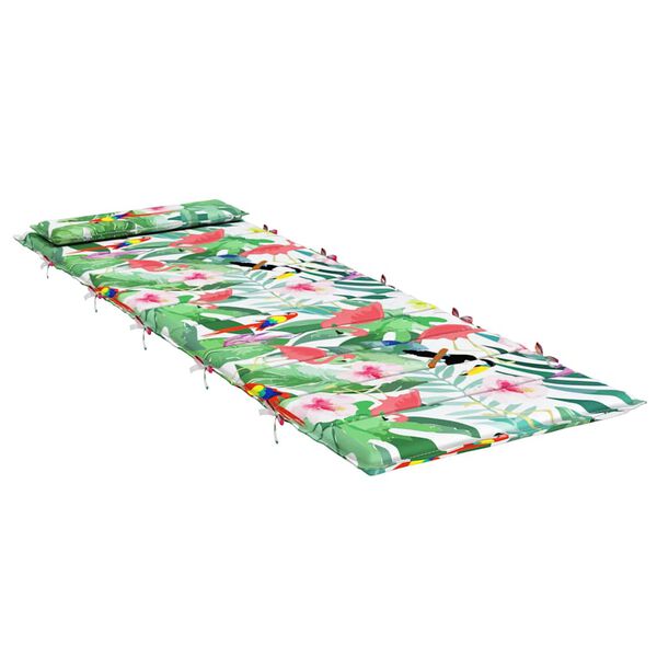 vidaXL Dyna till sols&auml;ng flerf&auml;rgad 180x60x4 cm oxfordtyg