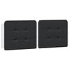 vidaXL Headboard Cushion "Zadar" Black and White 140 cm Faux Leather