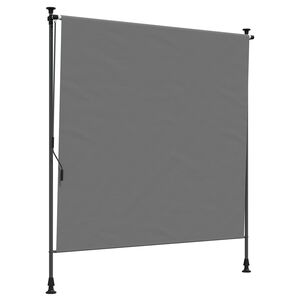 vidaXL Utomhus rullgardin Ljusgr&aring; 100 x 270 cm