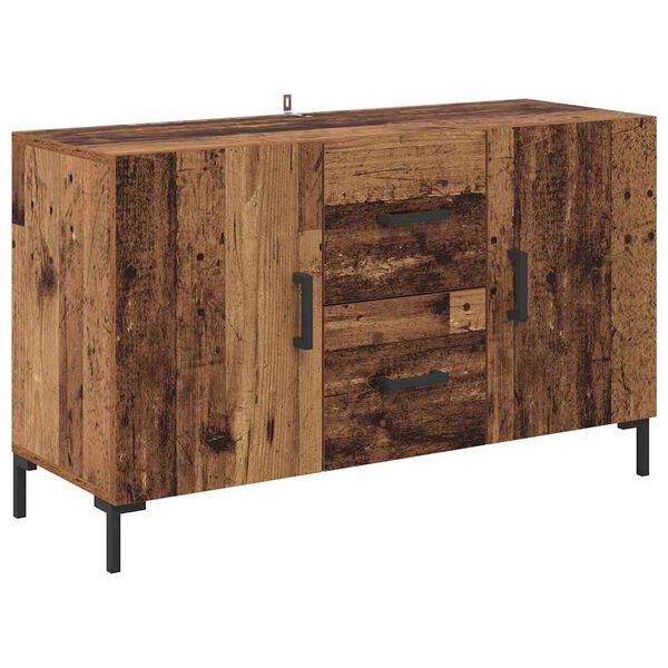 vidaXL Sideboard med l&aring;da Gammalt tr&auml; 100 x 36 x 60 cm Konstruerat tr&auml;
