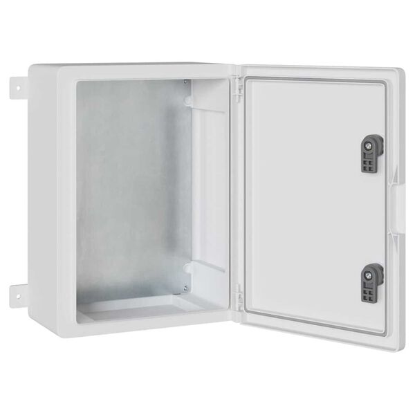 vidaXL Kontrollsk&aring;p Gr&aring; 47 x 20 x 60 cm ABS Plast