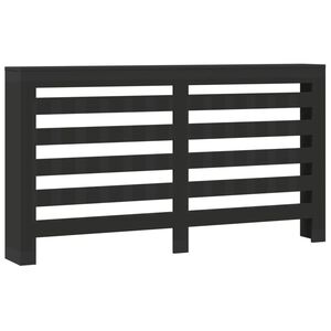 vidaXL Radiatorlock Svart 175 x 20 x 82 cm Konstruerat tr&auml;