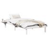 vidaXL S&auml;ngram Vit 90 x 200 cm Massiv furu