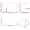 vidaXL Soffbordsben T-formade 2 st svarta 40x25x(30-31) cm st&aring;l