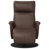 vidaXL Reclinerf&aring;t&ouml;lj med fotst&ouml;d brun konstl&auml;der
