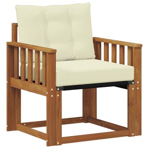 vidaXL Utomhussoffset Massivt Akaciatr&auml; och Textilene