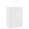 vidaXL Pappersp&aring;sar 250 st med handtag vit 26x12x35 cm