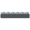 vidaXL Gr&auml;skanter 30 st 103 x 0,05 x 22 cm St&aring;l Antracit