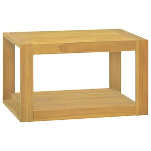 vidaXL V&auml;ggmonterat badrumssk&aring;p 60x45x35 cm massiv teak