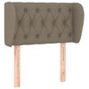 vidaXL S&auml;nggavel med kanter taupe 83x23x78/88 cm tyg