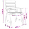 vidaXL Matgrupp för trädgården 5 delar massivt akaciaträ