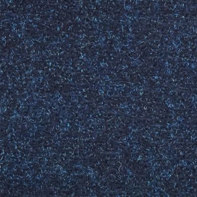 vidaXL Trappstegsmattor självhäftande 15 st marinblå 56x17x3 cm brodyr