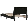vidaXL Bed Frame without Mattress "Hanko" Black 100x200 cm Fabric