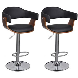 vidaXL Barstolar 2 st konstl&auml;der