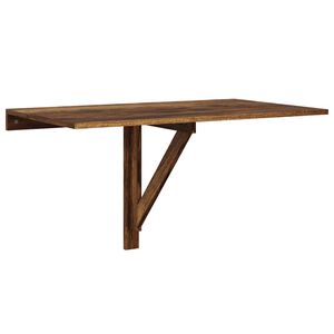 vidaXL V&auml;ggbord r&ouml;kf&auml;rgad ek 100x60x56 cm konstruerat tr&auml;