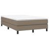 vidaXL Rams&auml;ng med madrass taupe 120x190 cm tyg