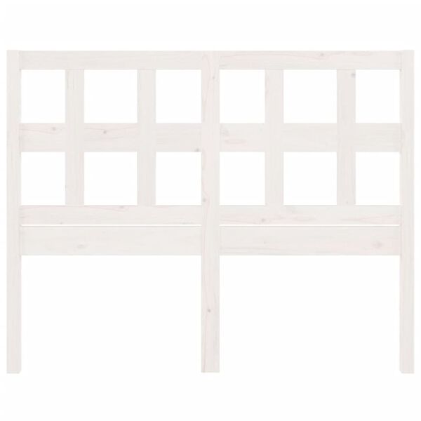 vidaXL S&auml;nggavel vit 205,5x4x100 cm massiv furu