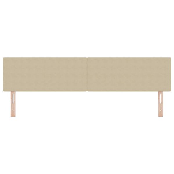 vidaXL Huvudgavel med huvudgavel Ljust gr&ouml;ngr&aring; 200 cm Konstl&auml;der