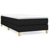 vidaXL Boxspring-s&auml;ngram svart 100x200 cm tyg