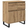 vidaXL Sideboard Artisan Ek 60 x 35 x 70 cm Konstruerat tr&auml; och j&auml;rn