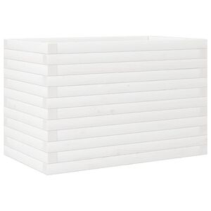 vidaXL Odlingsl&aring;dor vit 70x40x46 cm massiv furu