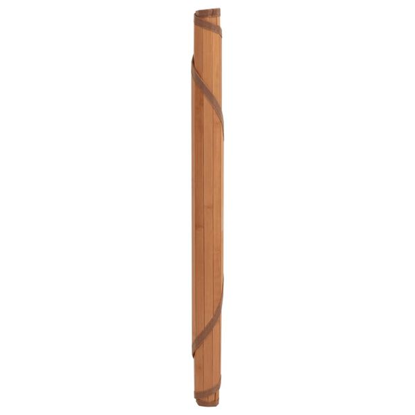 vidaXL Matta rund brun 80 cm bambu