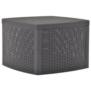 vidaXL Sidobord mocka 54x54x36,5 cm plast