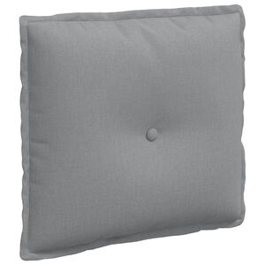 vidaXL Ryggkudde Ljusgr&aring; 50 x 19 x 45 cm tyg
