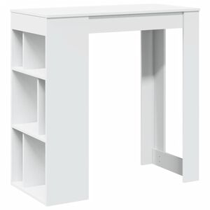 vidaXL Barbord med st&auml;ll vit 102x50x103,5 cm konstruerat tr&auml;
