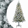 vidaXL Plast Hingad Julgran 120 cm 150 LED-lampor Varmvit