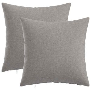 vidaXL Kudd&ouml;verdrag 2 st HEERLEN Moln Gr&aring; 30 x 30 cm Tyg