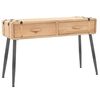 vidaXL Konsolbord massivt granträ 115x40,5x76 cm