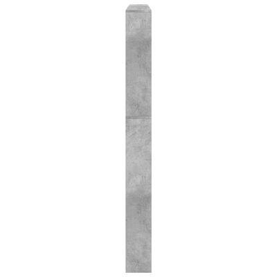 vidaXL Skoskåp med 5 skåp betonggrå 63x17x169,5 cm