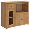 VidaXL Mikrov&aring;gsugn sk&aring;p PANAMA Honungsvax 99,5 x 44 x 86,5 cm