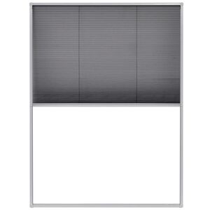 vidaXL Plisserat insektsn&auml;t f&ouml;r f&ouml;nster 60x80 cm aluminium