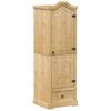 vidaXL Garderob Corona 55x52x170 cm massiv furu
