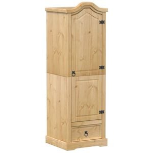 vidaXL Garderob Corona 55x52x170 cm massiv furu