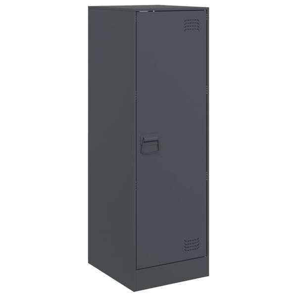 vidaXL Sk&aring;p antracit 34,5x39x107 cm st&aring;l