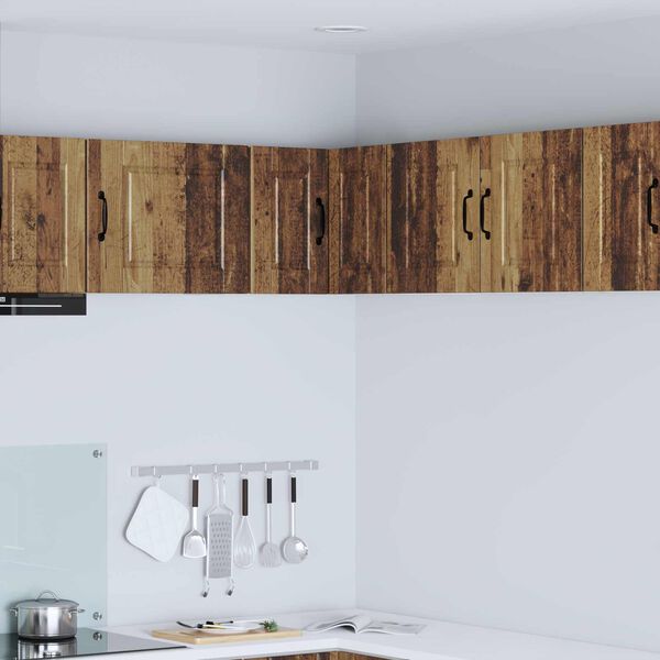 vidaXL K&ouml;kssk&aring;p med hylla Gammalt tr&auml; 57 x 57 x 40 cm Konstruerat tr&auml;