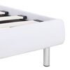 vidaXL S&auml;ngram utan madrass vit konstl&auml;der 90x200 cm