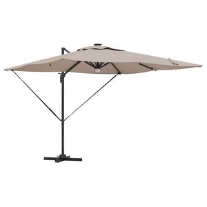 vidaXL Roma Parasol 286 x 284 x 270 cm Aluminium och Polyester