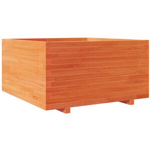 vidaXL Odlingsl&aring;da vaxbrun 90x90x49,5 cm massiv furu