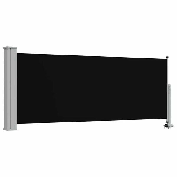 vidaXL Inf&auml;llbar sidomarkis 100 x 300 cm svart