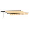 vidaXL Manuell markisram med LED-lampor Gul, Vit, Antracit 3,5 x 2 m