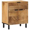 vidaXL S&auml;ngsk&aring;p brun 50x33x60 cm mango i massivt tr&auml;